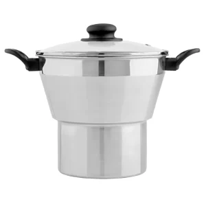 Cuscuzeiro cônico 16 tampa de vidro Panelux