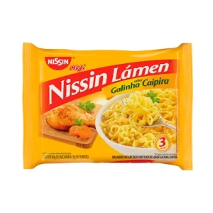 Macarrão Instantâneo Galinha Caipira Nissin Miojo Lámen 85g