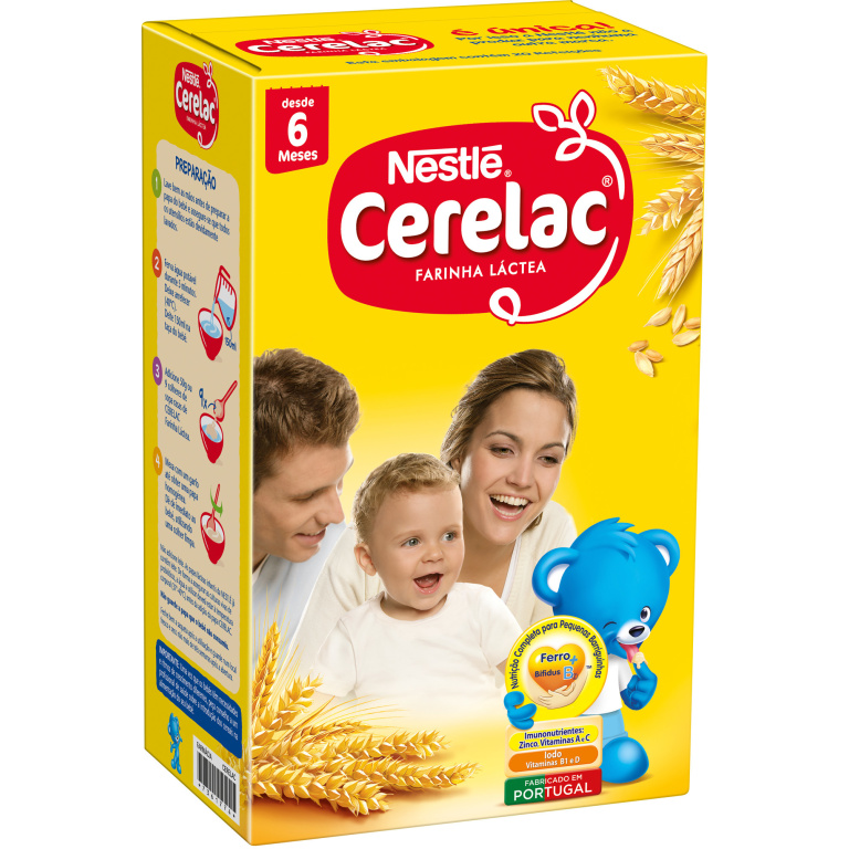 Cerelac Farinha Lactea Nestle box 8 x 900g ( 7.200g )