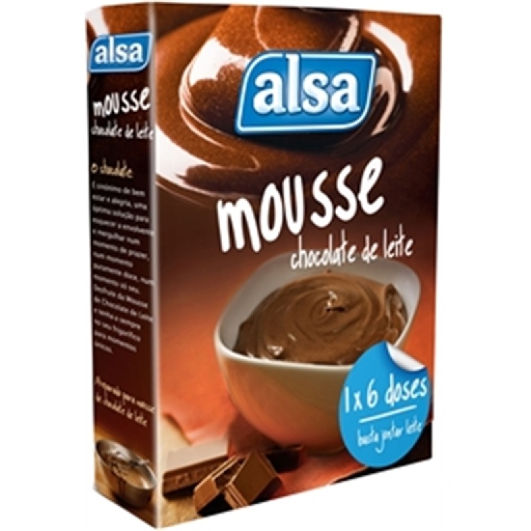 mousse de chocolate alsa 132g