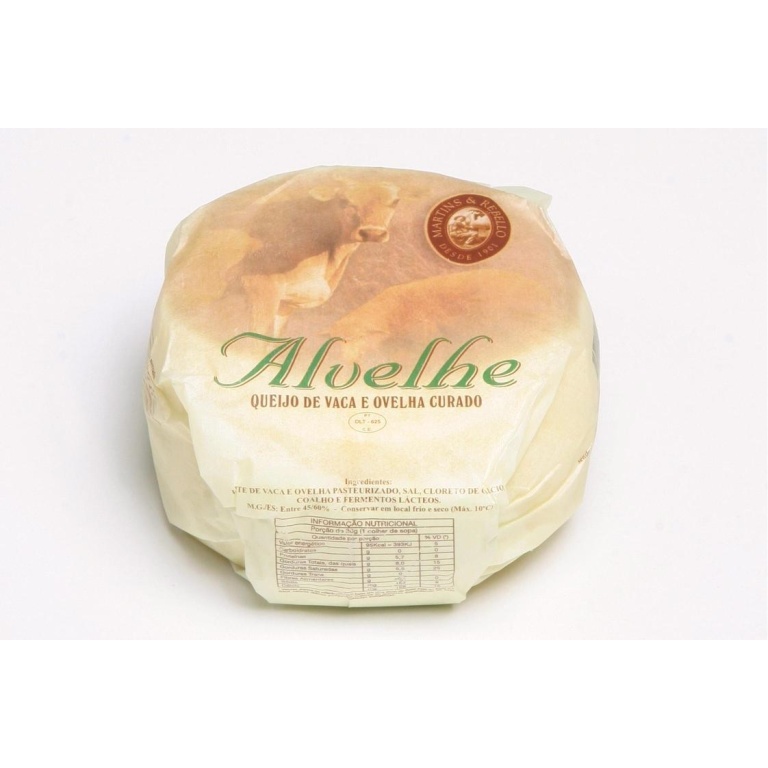 queijo de vaca e ovelha curado alvelhe 430g