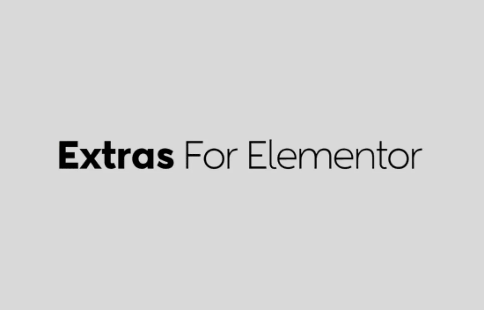 Plugin Elementor Extras